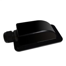 카라반발판 평탄화 샤워 배기팬 부품 캠핑카 부품 방수 자외선 차단 보트 태양 전지 패널 스포일러 싱, 01 Black