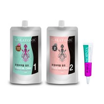 갈라토닉 오징어먹물 염색약 1제500g2제500g 헤어앰플 퍼플13ml 1개, 03 자연갈색(4N)1세트+퍼플앰플1개