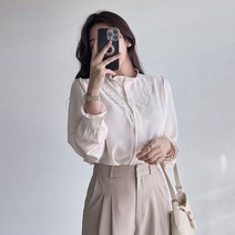 러블리감성 / 봄코디 레이스 블라우스 셔츠