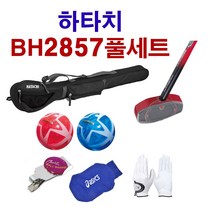하타치 그라운드골프세트 BH2857 풀세트, [좌타]레드/84, 여성