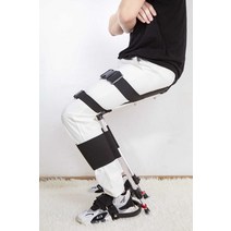 보이지 않는 의자 입는 웨어러블체어 착용하는 서서 일하는분 완소템, M + 높이 165-190의 검은 색