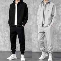 남성 기모 (있어/없어) 후드집업 자켓 M~5XL 트레이닝복 세트 오버핏 주니어 빅사이즈 운동복