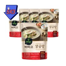 비비고 간편국 즉석컵국 간편식 한끼 보양식 즉석국 캠핑요리 비비고 닭곰탕 맛잇는국 맛잇는탕 맛있는찌개 500g (1세트 5개), 3세트 15개