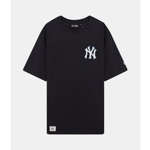 NEW ERA 뉴에라 MLB HERITAGE PATCH OVERSIZED TEE MALE 12893152 헤리티지 패치 오버사이즈 반팔 티셔츠