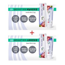 3M 클린프로 투스크림 기능성치약 2+2 치아미백 구취 셀프치석제거 불소함유 치과의사추천 안전한치약, 바닐라민트향 1개+스피아민트향 3개