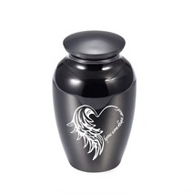 반려동물장례용품 장례식 수의 유골하트 모양의 천사 날개 화장 납골함 기념품 장례식 애쉬 절묘한 알루미