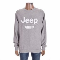 [JEEP] 남여 공용 기본핏 빅지프그릴 맨투맨 티셔츠 JN8TSU882