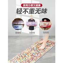 발지압매트 발 건강 자갈 조약돌 편백 지압 매트 마사지 패드 페디큐어 담요 선물 보드 acupoint 마노 돌, [01] 클래식 모델 크기40x100 cm