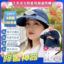 태양열선풍기모자 USB 충전식 농사 텃밭 선풍기 태양 팬 모자 야외 목가적 인 여성, [02] 하늘색 부채 모자, [02] 800mA 배터리 [15-20시간 배터리 수명