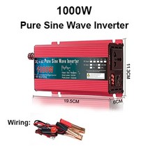 [해외] 순수 사인파 인버터 12V 24V 220V 110V 1000W 1600W 2000W 3000W 전력 변환기 태양열 12V 220V 인버터 변압기 LED, 110V 60Hz