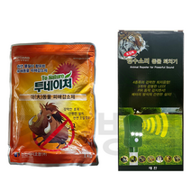 텃밭등멧돼지 고라니 대동물야생동물기피제 투네이처대동물1kg+맹수소리동물퇴치기1개