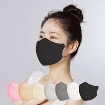 국산 KF94 새부리형 컬러마스크 대형 100매 비말차단 황사방역 마스크, 블랙