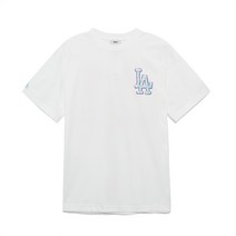 팝아트 그래픽 오버핏 반팔 티셔츠 LA White