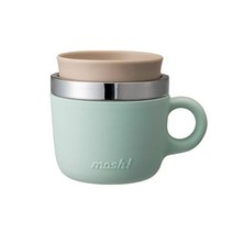도시샤 DMCH200WH 모슈 C&W 캣 탠 머그 화이트 6.8200ml, 녹색