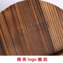 JUSEN 나무 그릇 나무 대야 뚜껑 탄화 가마솥 삼나무 솥 뚜껑 뜨거움 방지 넘침 방지 나무 큰 솥 뚜껑 순수 수공 공장 직판 무쇠솥뚜껑, 36*36*1.6