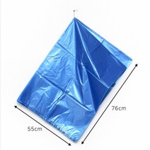 비닐봉투 100P 청색 35L 대형봉투 분리수거봉투