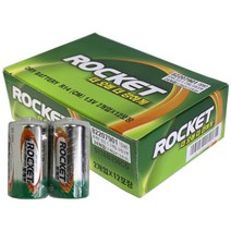 로케트 망간 알카라인 배터리 1.5V CM (R14) DM (R20) 건전지 - 24알 (1박스), LR14 CM - 24알 (1박스)