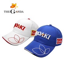 더간다 골프모자 빅사이즈 캡 남성 여성 투어 스포츠 메쉬 볼캡 로고 캡, 화이트