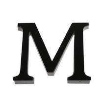 아크릴 글자 간판 편지 거울 벽 스티커 품 블랙 영어 알파벳 데칼 홈 벽 아트 벽화, m