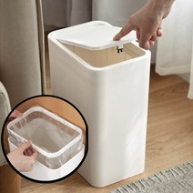 토끼네 원터치 10리터 종량제쓰레기통 인테리어 비닐고정 휴지통 화장실 주방 (사은품증정), 이동식 트레이 소형, 1개