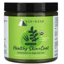 Kin+Kind 강아지 엽산 아연 비타민 영양소 분말 113g, 기본, 기본