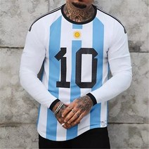 아르헨티나 유니폼 홈 메시 축구유니폼 카타르 축구 우승 어웨이 어센틱 상의 축구복