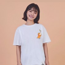 E-An스토리 키밍 Shibe 귀여운반팔티 캐릭터반팔티 데일리티
