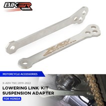 오토바이 쇼크 업소버 혼다 x-adv 750 2019-2022 모토 부품 액세서리 용 낮추기 링크 키트 리어 서스펜션 드롭 로워, 없음