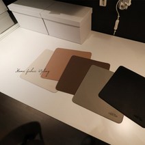 미니마우스패드 노트북 휴대용 마우스패드 사각, 아이보리 사각