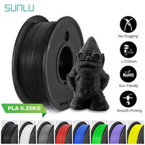 3D펜 필라멘트 SUNLU PLA 3D 프린터 1.75mm 0.25KG 스풀 펜 리필 18 색 빠른, 12 Black