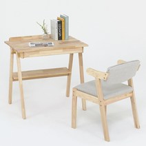 서랍식 고무나무 원목책상 선반 무취페인트 1인데스크, 원목