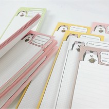 B5 반쪽 하프 모눈 줄 노트 떡메모지 대떡메 세로노트 공부 필기, 브라운, 모눈노트, 100장