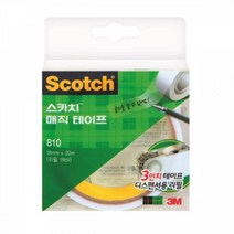3M 매직테이프 리필 810R 18mmX20m(3인치 리필 1개입) 부착 접착 아크릴 학용품 사무 특수 오피스 TAPE 문구