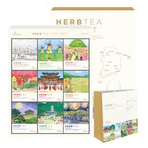 아름드레 한국의 대표도시 허브차 9종 선물세트, 1세트