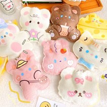 보온 물주머니 실리콘 온수 핫팩 따뜻한 캠핑 겨울 손난로, 양털 캐릭터 손난로 H타입