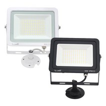 루민 LED 투광등 50W 1M 실외 투광기 간판 건물 외벽 간판조명 사각투광등 생활방수 써치 간판등 외부조명 LED투광등 사각투광기 LED투광기 노출투광기 LED실외등 노출투광등, 흑색 - 전구색