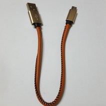 재영샵 보조배터리용 가죽 숏케이블 30cm C타입 8핀호환 5핀, 1개, C타입-레드
