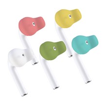 앵거바디 퓨어리스트 이어버드 이어폰 실리콘 커버 미끄럼 방지 스포츠 커버 애플 이어팟과 에어팟 호환 이어스킨즈, 레드
