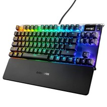 SteelSeries 에이펙스 프로 TKL 기계식 게이밍 키보드 OLED 스마트 디스플레이 컴팩트 폼 팩터 RGB 백라이트