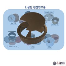 전선캡 55 60 80파이 SJ삼진전선캡, 80파이(흑색)