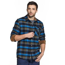 CQR 남성 남방 택티컬 면남방 체크셔츠 CQ-HOF110