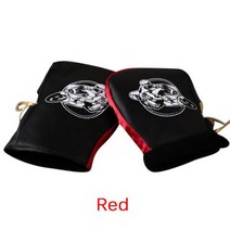 오토바이 핸들 커버 Brand High Quality 1pair Waterproof Motorcycle Motor Handlebar Snowmobile Winter Hand War, 빨간