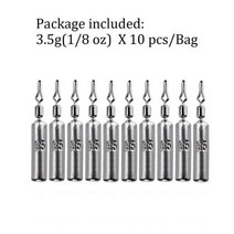 낙하 샷 낚시 리드 싱커 배스 낚시용 무게 3.5g 5g 7g 10g 14g 20g 로트당 10 개, 3.5g 10pcs