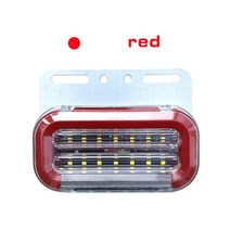 1PC 24V LED 자동차 트럭 사이드 마커 조명 외부 신호 표시 등, 03 RD