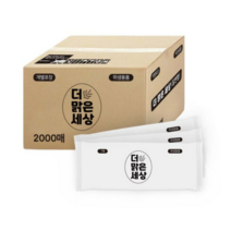 더맑은세상 업소용 대용량 개별 포장 물티슈, 1개입, 6000매