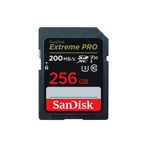 샌디스크 익스트림 프로 SD카드 SDXC 메모리카드 SDSDXXD, 256GB