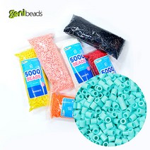 [사은품증정_칼라모양판5종세트증정]지니비즈(GENIBEADS) 리필용 싱글비즈_지니비즈 5000비즈, 베이비블루, 1개