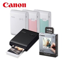 캐논 포토프린터 셀피 스퀘어 SQUARE QX10 + XS-20L 인화용지 /C, 블랙, 인화지추가(기본3매+20매+잉크)