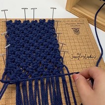 마크라메 보드(T핀 50p/매듭법부록 포함) 고정 작업대, 소18cmX18cm(T핀포함)