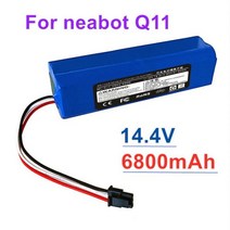 청소기 호환 배터리 정품 충전식 리튬 이온 네어봇 로봇 진공 Q11 용 6800mAh